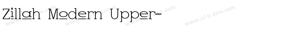 Zillah Modern Upper字体转换